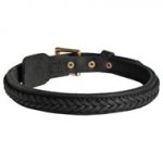 Collie Braided Leather Collar 1 Inch