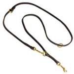 Multifunctional Leather Collie Leash for Walking and Training