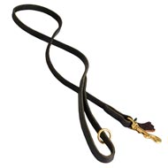 Handcrafted Leather Collie Leash for Walking and Tracking