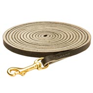 Long Leather Collie Leash for Tracking, Training and Walking