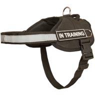 Nylon Collie Harness with Reflective Strap for Training, Walking, Police Service, SAR and More
