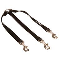 Triple Nylon Collie Leash Coupler for Walking 3 Dogs at a Time