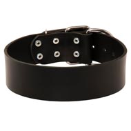Extra Wide Leather Collie Collar for Professional Training